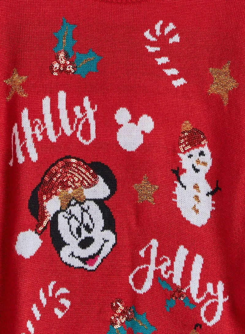 Disney Kids Minnie Christmas Sweater