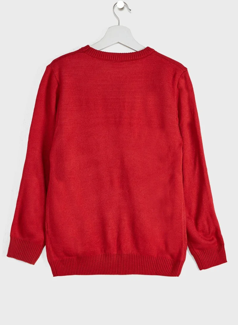 Disney Kids Minnie Christmas Sweater