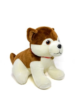 Toto Toys Plush Puppy With Ty Eyes- Black & Brown Size 35  - Image 2