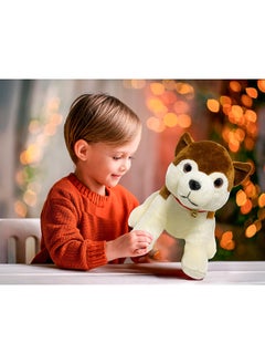 Toto Toys Plush Puppy With Ty Eyes- Black & Brown Size 35  - Image 5
