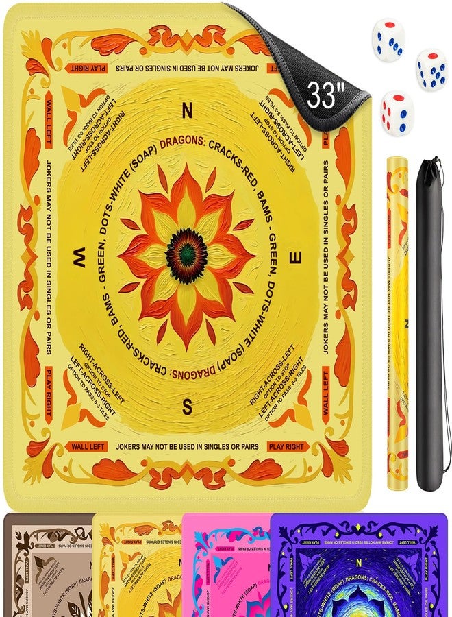 EVERSHOW Mahjong Mat（Yellow） - Image 1