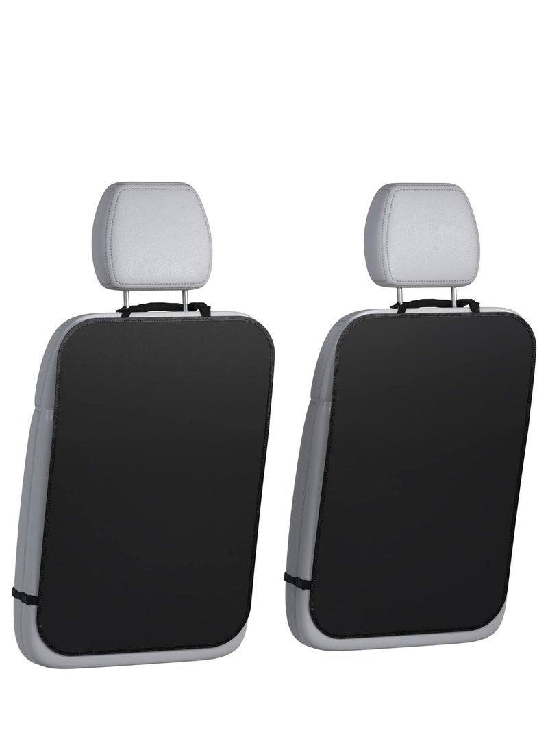 Back Seat Cover for Kids 2 Pack Large Waterproof Kick Mats Backseat Protector Durable Car Seat Back Protectors for Vehicles to Protect From Dirt Mud & Scratches - Image 1