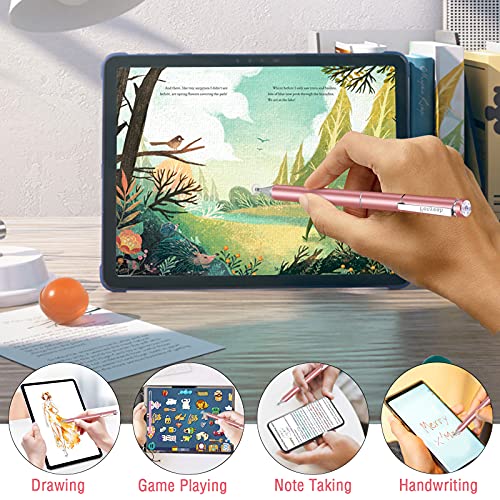 Penyeah Diamond Stylus Pen for iPad, Multi-Tips Capacitive Stylist Pens for Touch Screens, Universal for Apple iPhone/Ipad/Android/Microsoft/Surface Laptop Tablet - Rose Gold - Image 2