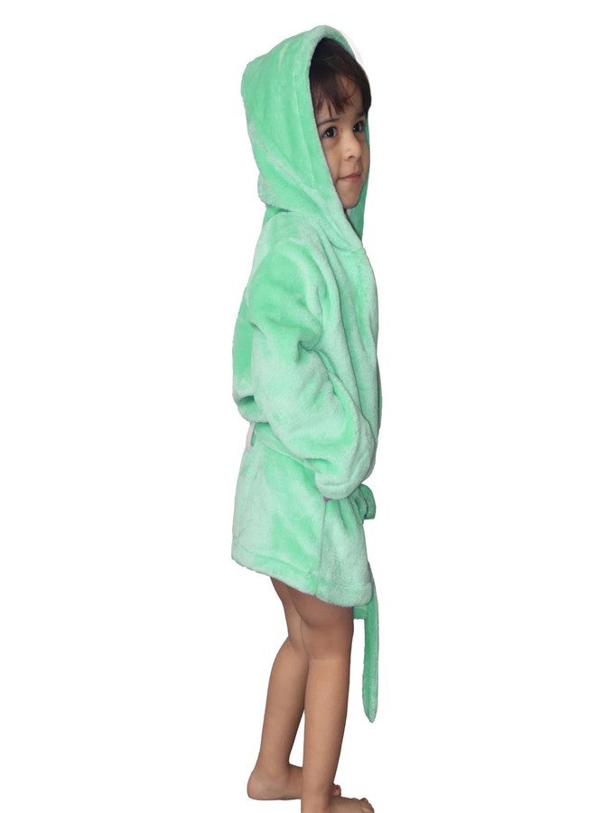 Adhigams Baby Stylish Bath Robe, Towel, Wrapper | Unisex Bath Wrap for Baby boy and Girl (2-4 Years) (Green) - Image 3