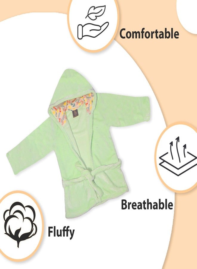 Adhigams Baby Stylish Bath Robe, Towel, Wrapper | Unisex Bath Wrap for Baby boy and Girl (2-4 Years) (Green) - Image 5