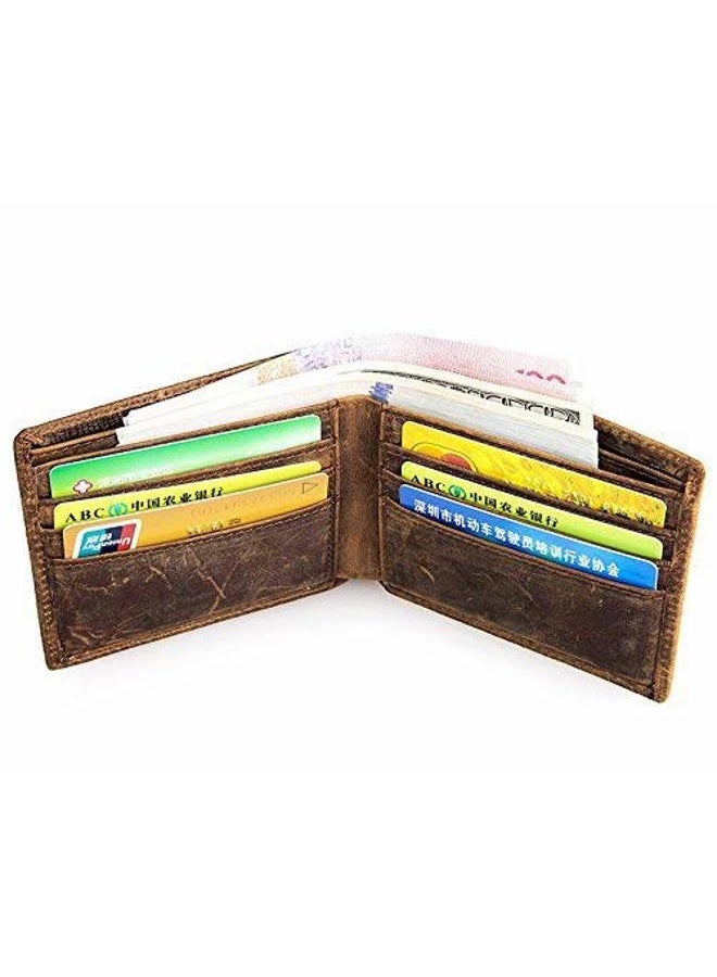 HRS Genuine Leather Wallets for Men, Crocodiile, Slim, Vintage - Image 5