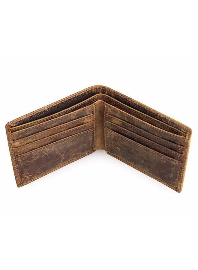 HRS Genuine Leather Wallets for Men, Crocodiile, Slim, Vintage - Image 4