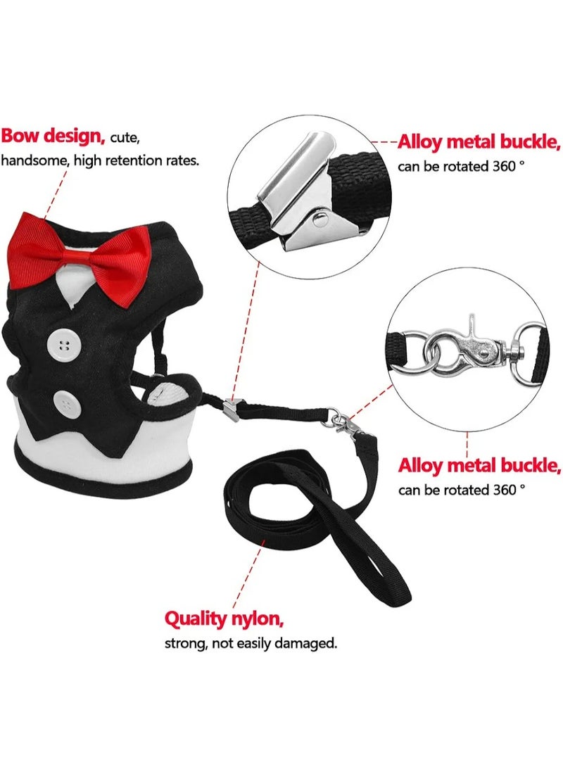 A.M Gentleman Suit Dog Harness Vest with Handle for Small Medium Dogs,Pug, Jack Russell,Terrier,Poodle,Puppy - Image 5