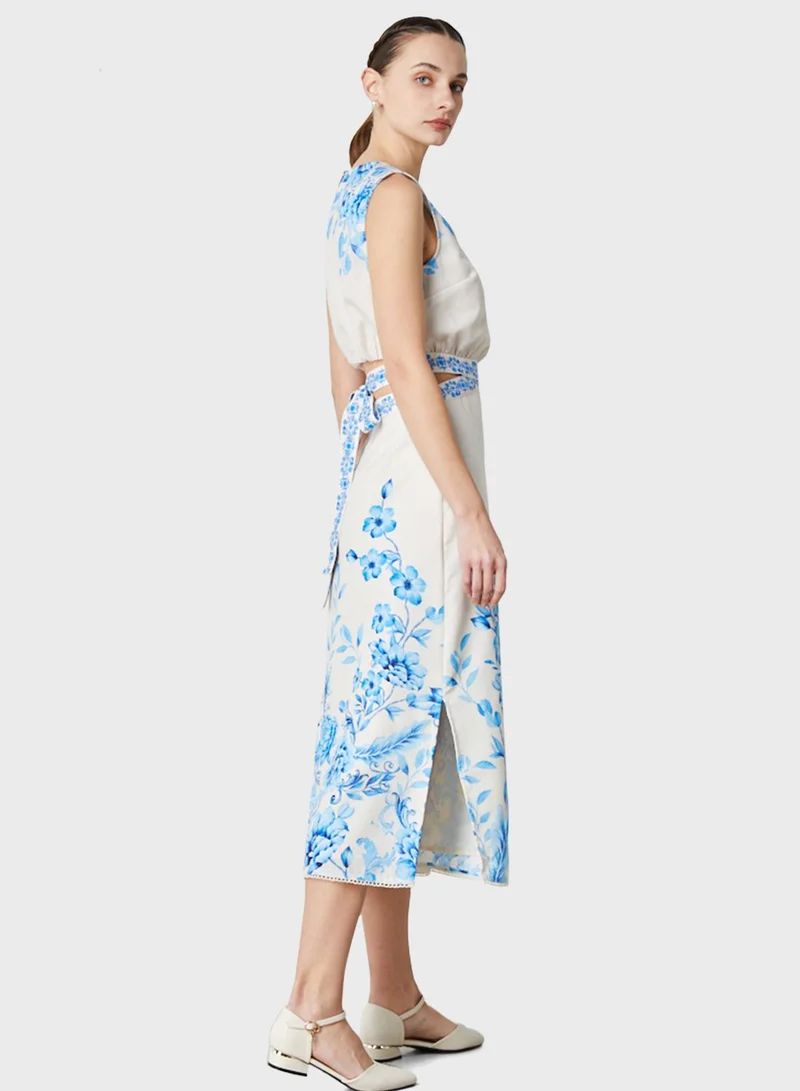 Femi9 Floral Sleeveless Dress