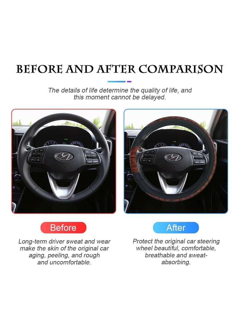 3XR - 3XR Car Steering Wheel Cover Decoration For Universal Cars Good Grip H3144 - Image 1