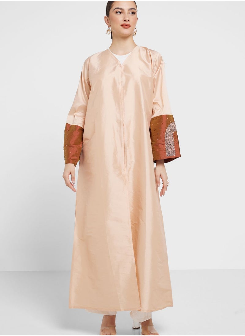 Khizana - Embellished Detail Abaya With Sheila - Image 1