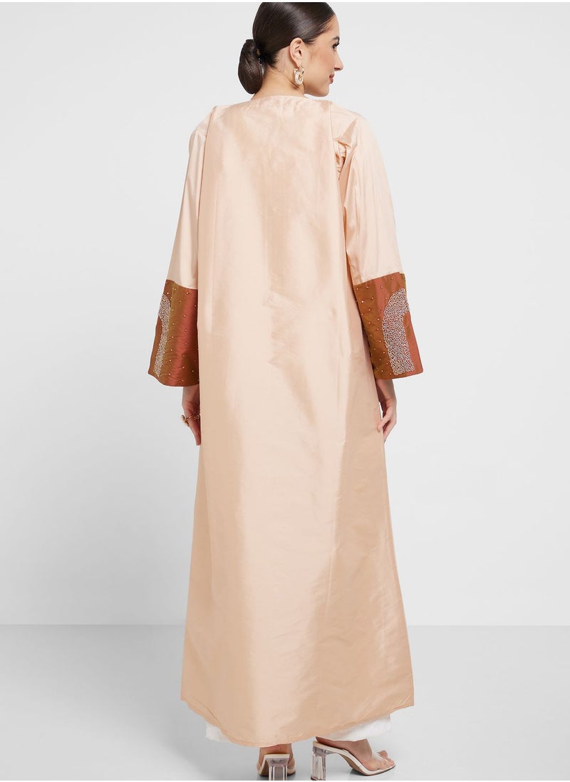 Khizana - Embellished Detail Abaya With Sheila - Image 1