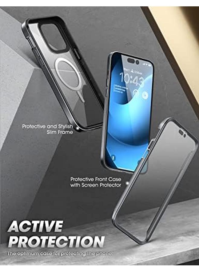 SupCase Unicorn Beetle Edgemag Case For Iphone 14 Pro 6.1" Compatible With Magsafe Slim Frame Clear Protective Case With Built In Screen Protector - Image 3