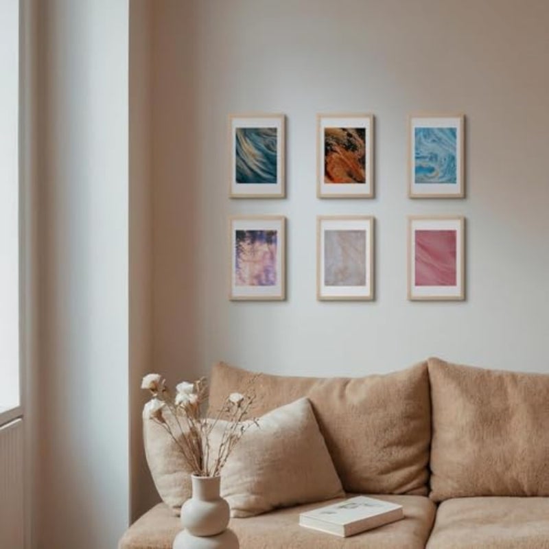 ® Oak Wood Picture Frams - Minimalist A4 Oak Wood Frames, 21 * 29.7cm Picture Frame Wood, Natural Solid Wooden Picture Frames for Wall Art Photo and Prints 1 Pack (A4) - Image 5