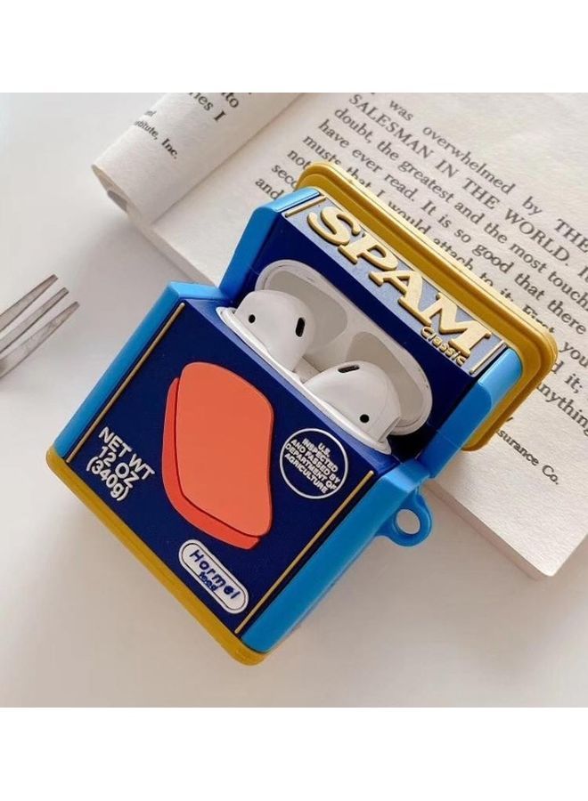 NIBEMINENT Spam Bluetooth Headphone Protective Case For Apple AirPods 1/2 Multicolour - Image 1