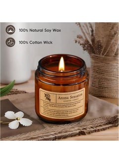 4 Pack Aromatherapy Candle Set Soy Wax Scented Candles Large Brown Jar Candle Long Burning Time Lasting Fragrance for Home Scented Aromatherapy Festival Gifts Set - pzsku/Z89E4652EC3B00A238197Z/45/_/1717753914/24e5a830-3161-4841-adb3-2423bc3db199