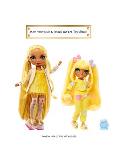RAINBOW HIGH Jr High Pj Party - Sunny, Yellow 9" Posable Blonde Fashion Doll With Soft Onesie, Slippers, Fun Play Accessories, Great Toy Gift For Girls Kids Ages 4-12 Years  - Image 4