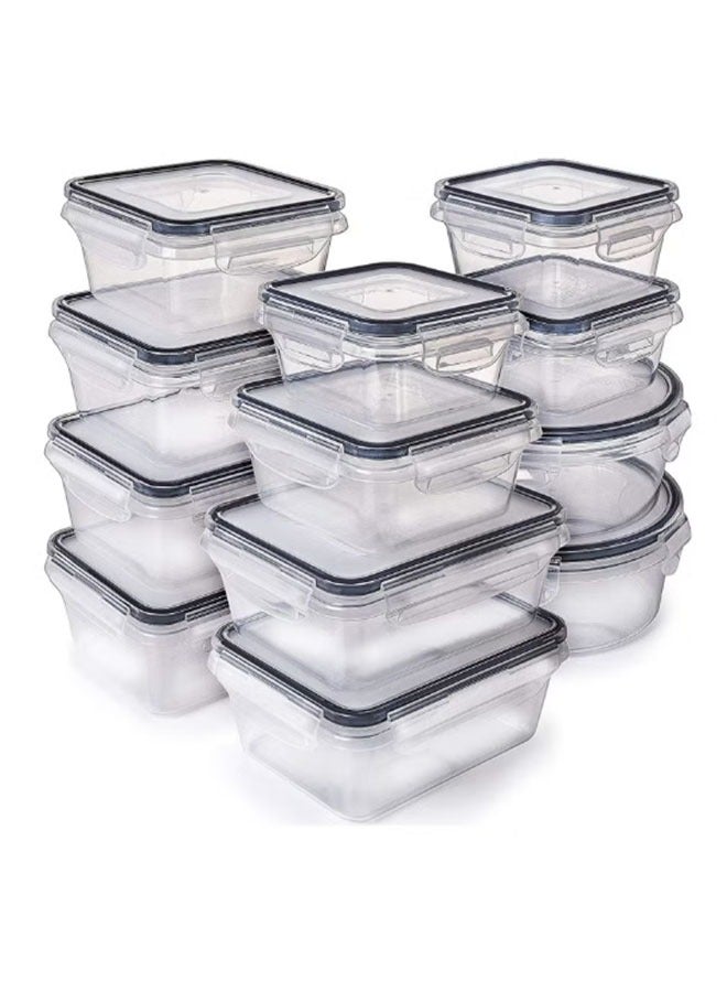 12-Piece Food-Grade BPA-Free Storage Container Set, 5 Sizes Leakproof Airtight, Microwave  Dishwasher Safe, Stackable for Fridge/Pantry (Top Choice for Middle East Kitchen Organization) - Image 5