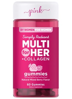 Multivitamin For Women; 60 Gummies; Nongmo & Gluten Free; Plus Collagen & Biotin; Mixed Berry Flavor