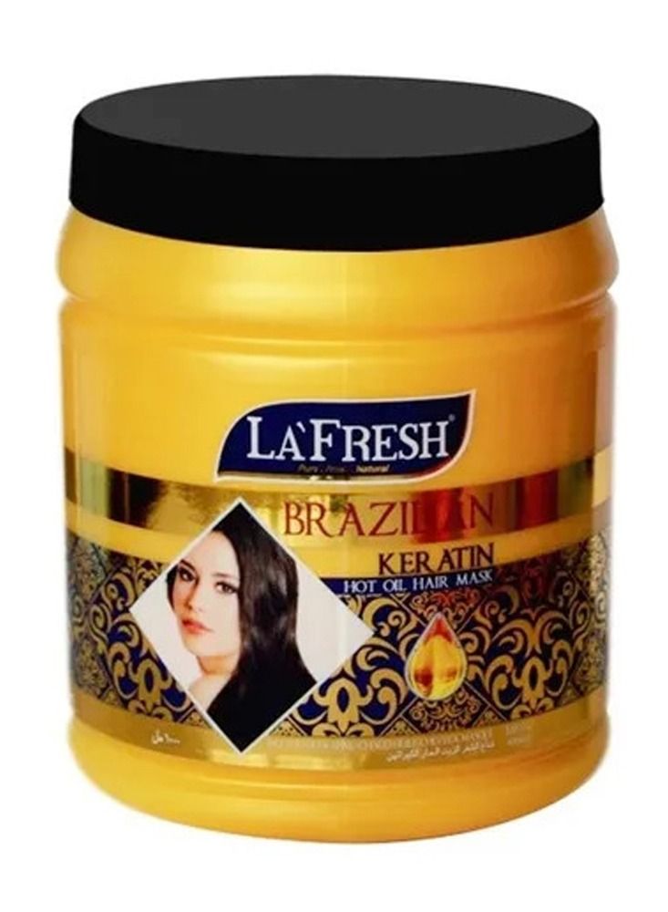 LA FRESH Brazilian Keratin Hot Oil Hair Cream Clear 1000ml - Image 1