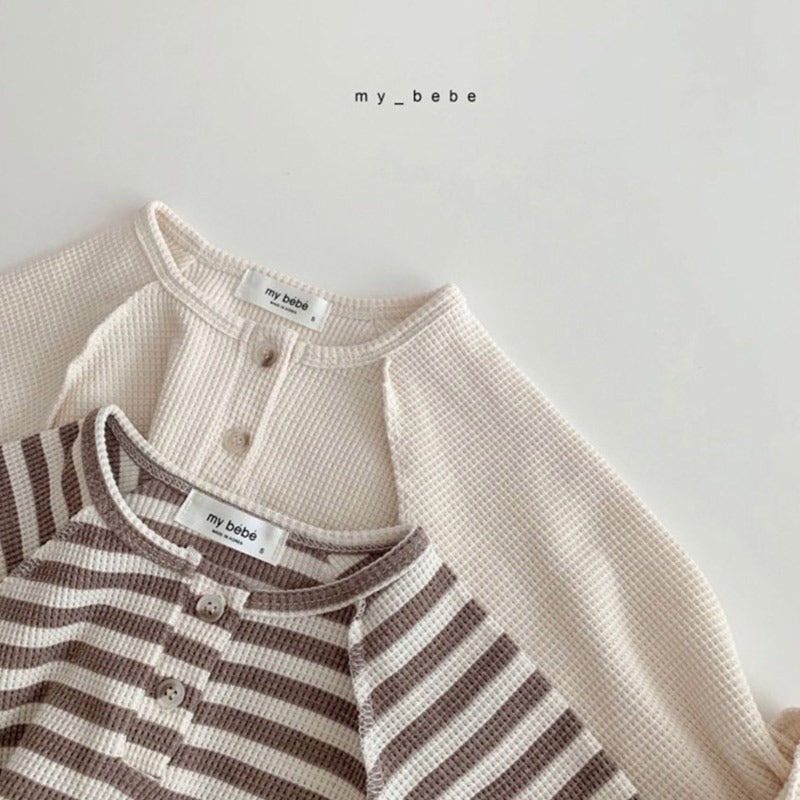 Ins Korean Style New Style Casual All-Match Striped Top For Boys And Girls Baby Simple T-Shirt Baby Pullover Clothes - Image 4