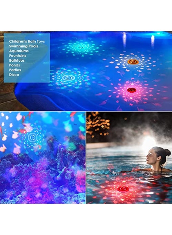 Generic Floating Swimming Pool Lights, Fish Pattern 1PCS Color Changing Pool Light Underwater Float, 4 Colors 2 Modes, Glow Hot Bath Tub Pond Decor Kids Light-up Toy (3AAA Batteries are Needed. Not Included)  - Image 2