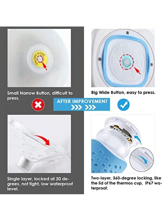 Generic Floating Swimming Pool Lights, Fish Pattern 1PCS Color Changing Pool Light Underwater Float, 4 Colors 2 Modes, Glow Hot Bath Tub Pond Decor Kids Light-up Toy (3AAA Batteries are Needed. Not Included)  - Image 5
