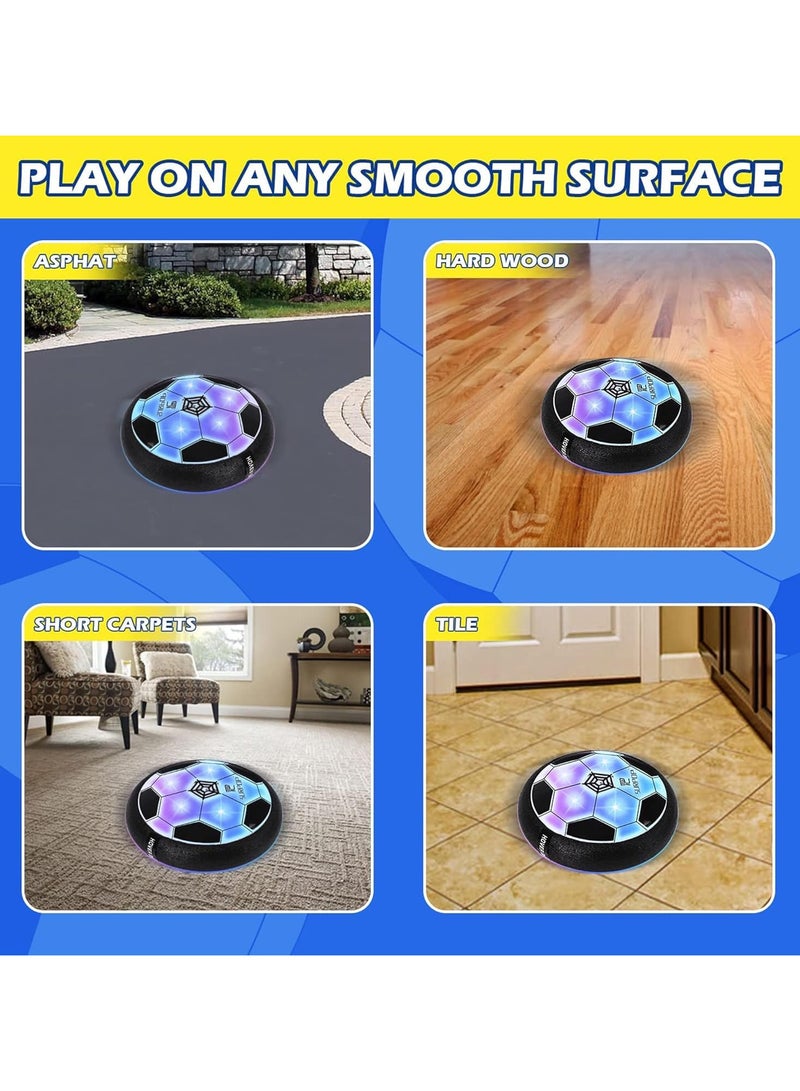 Hover Soccer Ball, Hovering Toy Set with LED Light for Indoor and Outdoor, Gift for Boys Ages 6-12, Foam Rubber  - Image 3