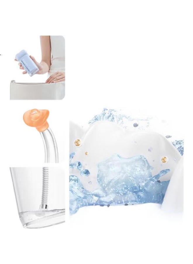 usmile ابتسامة بلس جهاز تنظيف الأسنان بالماء، جهاز تنظيف الأسنان بالماء القابل للسحب C10S ميكا أبيض، هدية عيد ميلاد - Image 3