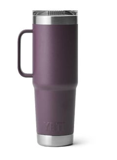 YETI Rambler 20 Oz Travel Mug, Stainless Steel, Vacuum Insulated With Stronghold Lid, Nordic Purple  - Image 3