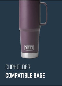 YETI Rambler 20 Oz Travel Mug, Stainless Steel, Vacuum Insulated With Stronghold Lid, Nordic Purple  - Image 2