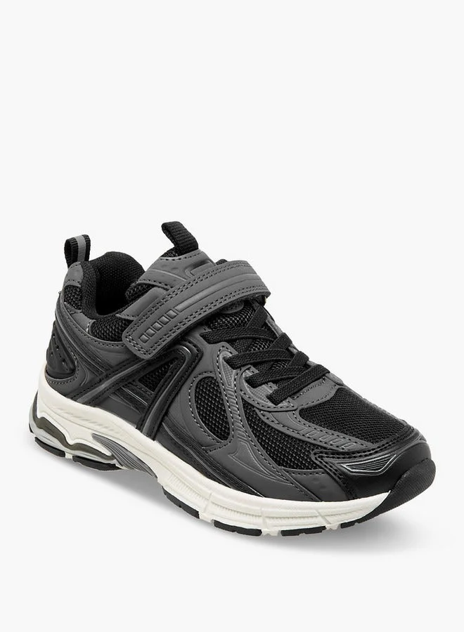 Mister Duchini Panelled Sneakers With Hook And Loop Closure