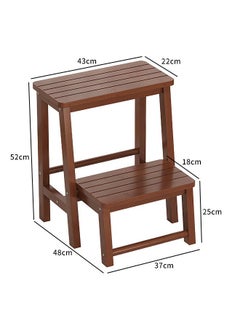 keke 2 Layer Multifunctional Wooden Folding Ladder Stool  for Indoor Use  - Image 3