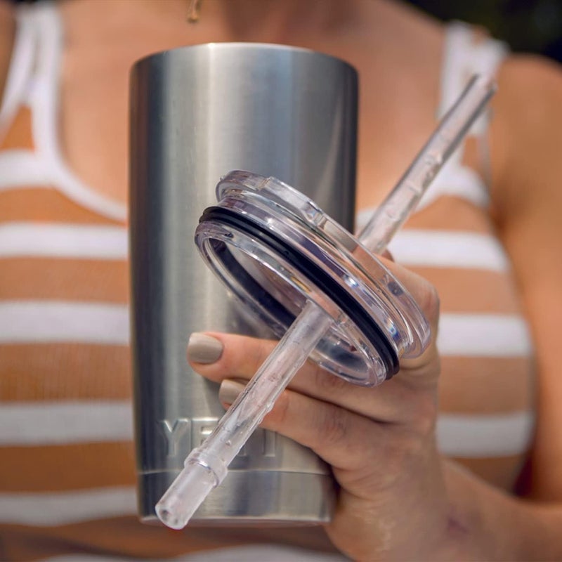 يتي غطاء الشفاط لكوب Rambler Tumbler، أبيض، متوسط، 20 أونصة (591 مل) - Image 4