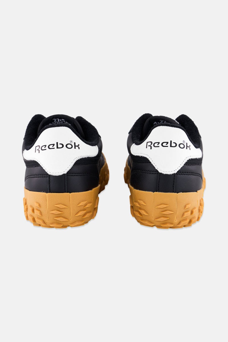 Reebok Men Club C Vibram Lace Up Tennis Shoes, Black - Image 2