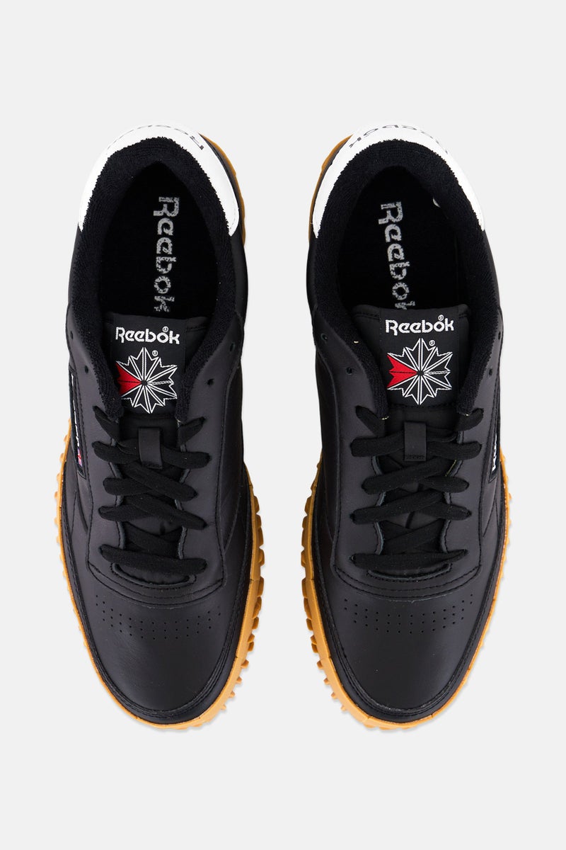 Reebok Men Club C Vibram Lace Up Tennis Shoes, Black - Image 3