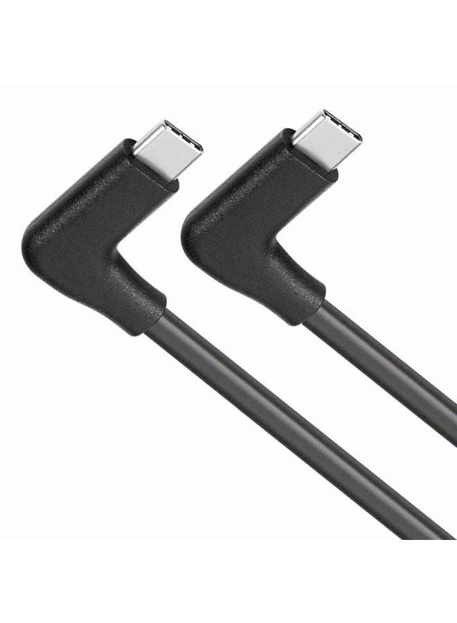 QCEs Right Angle USB C to USB C 3.1 Gen 2 Cable 6.6Ft, Type C Cable 10Gbps 100W PD Charging 4K Video Display Compatible with MacBook Pro/Air 2019 iPad Pro,Galaxy S20/Note 10,Pixel 3/4 XL,Oculus Quest - Image 1