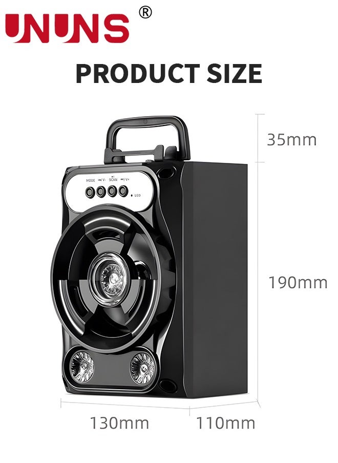 UNUNS - Karaoke Machine With 1 Microphone,Portable Bluetooth Karaoke Speaker For TV,Karaoke Machine For Party,Supports TF CardKaraoke Machine With 1 Microphone,Portable Bluetooth Karaoke Speaker For TV,Karaok - Image 1