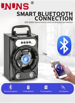 UNUNS Karaoke Machine With 1 Microphone,Portable Bluetooth Karaoke Speaker For TV,Karaoke Machine For Party,Supports TF CardKaraoke Machine With 1 Microphone,Portable Bluetooth Karaoke Speaker For TV,Karaok  - Image 3