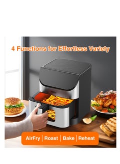 Air Fryer Essentials Vision, 6L Capacity, 10 Cooking Presets with Clear Window and Light, ProCyclone Technology,1700 Watts - pzsku/Z89E4ECCF0A02872F9A07Z/45/_/1724228977/c9355881-1897-4f50-a175-c5fe613a8c23