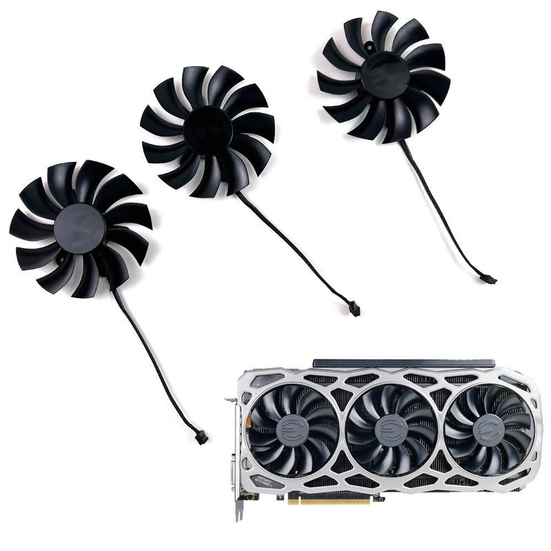 Laptop Parts Cooling Fan 87mm 4pin PLA09215B12H 0.55A 4Pin GTX1080 GPU Cooler for EVGA GTX 1080TI FTW3 1080 Ti Black Elite(1pcs) - Image 2