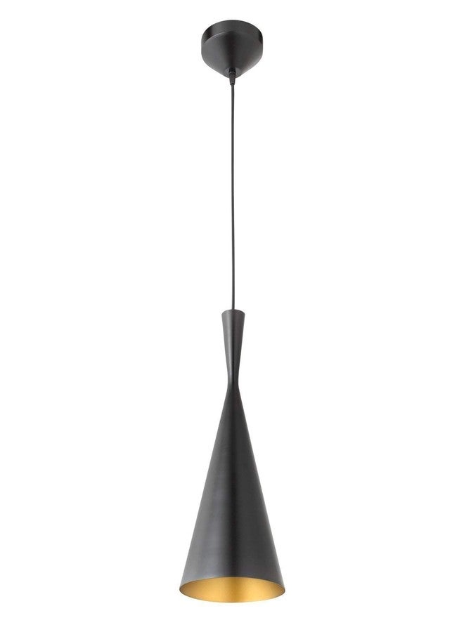 VILRO E 27 Metal Oval Ceiling Light Cone Shape,60 Watts Outdoor Exterior Hanging Pendant Light Lamp Black Round ( Pack of 2 ) Hanging for Home Dacorative in Living Room Hall ,Bar Kitchen - Image 2