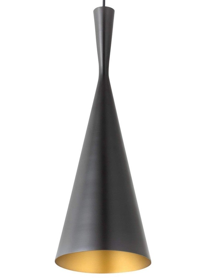 VILRO E 27 Metal Oval Ceiling Light Cone Shape,60 Watts Outdoor Exterior Hanging Pendant Light Lamp Black Round ( Pack of 2 ) Hanging for Home Dacorative in Living Room Hall ,Bar Kitchen - Image 3