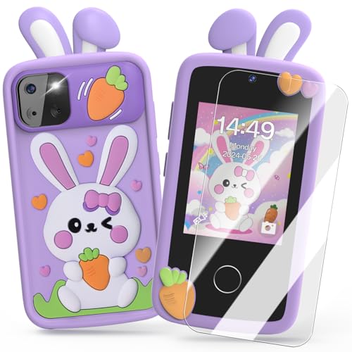 Luyiilo Kids Smart Phone Toys for GirlsEaster Gift for Kids Toys for 39 Girls Mini Smart Phone Toys with 28 Touchscreen 16 Learning Games Dual Camera Music Player 8G SD Card - Image 1