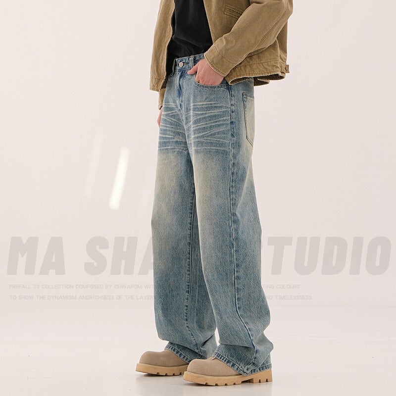 Unisex Casual Daily Denim Jeans - Image 1