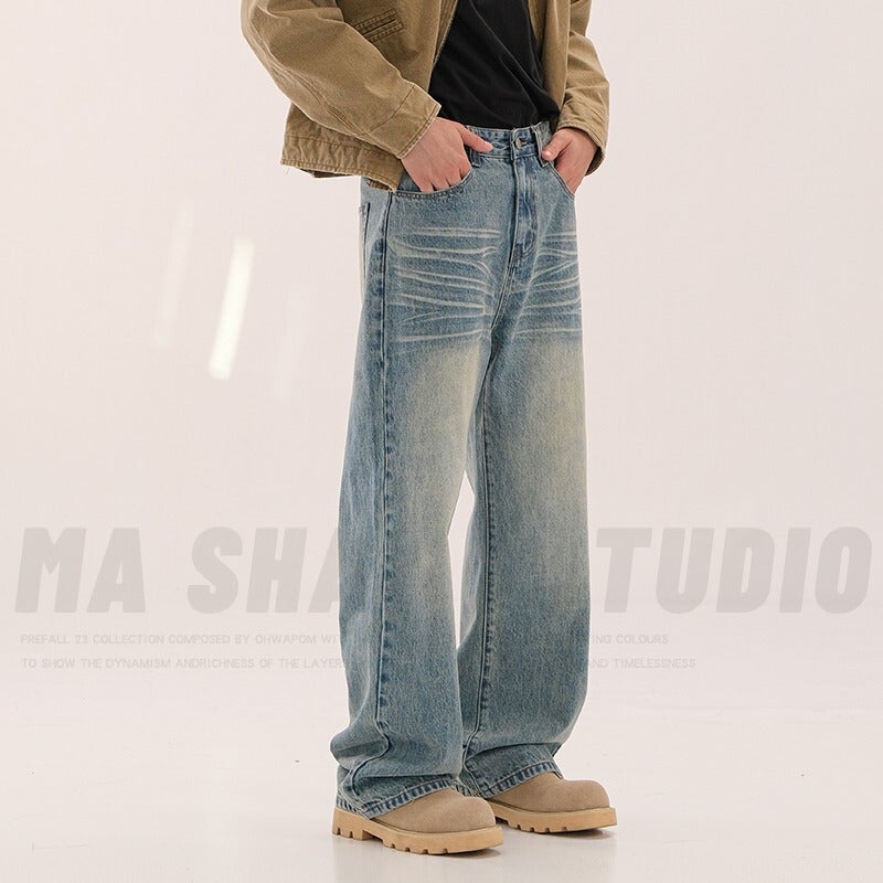 Unisex Casual Daily Denim Jeans - Image 3