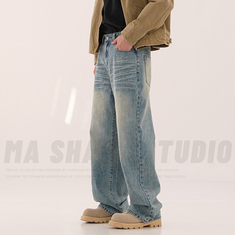 Unisex Casual Daily Denim Jeans - Image 4