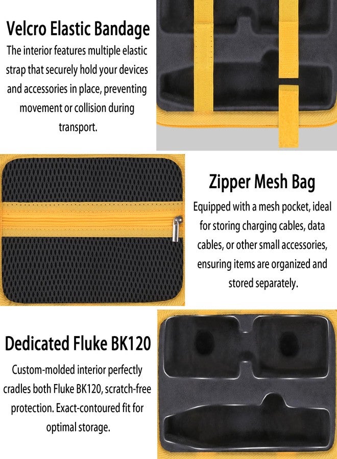 co2CREA Hard Travel Case Replacement for Fluke BK120 ST120 SmartTrace Breaker Finder and Socket Tester - Image 4