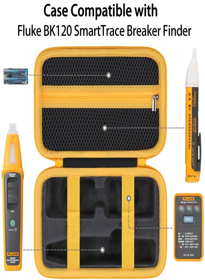 co2CREA Hard Travel Case Replacement for Fluke BK120 ST120 SmartTrace Breaker Finder and Socket Tester - Image 3