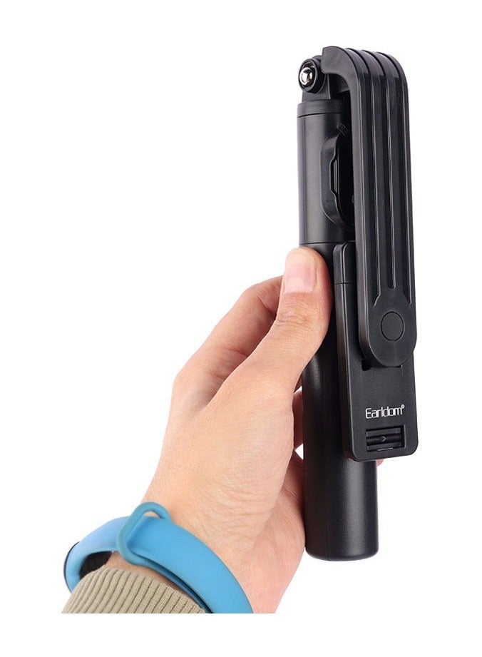 Earldom ET ZP25 Mini Live Broadcast Selfie Stick, Foldable & Portable Tripod with Adjustable Bluetooth Remote, Compatible with Smartphones, Live Streaming, Vlogging & Photography - Image 4
